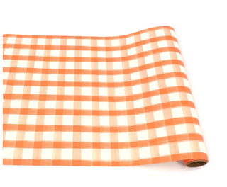 Orange Painted Check Runner