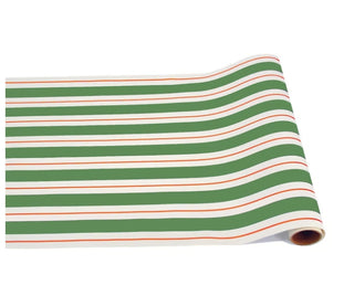 Green & Red Awning Stripe Runner