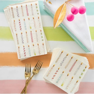 Birthday Candles Guest Napkins