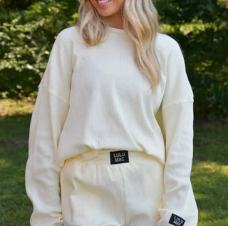 Lulu Mac Waffle Long Sleeve Shirt