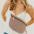 Checkered Burgundy