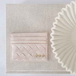 Mariah Woven Small Card Holder Wallet