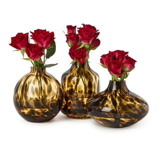 Tortoise Print Vases