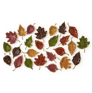 Autumn Allure Enameled Leaf Tray