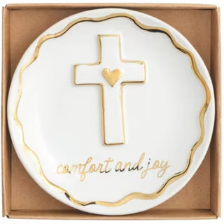 Holiday Gold Trinket Dish