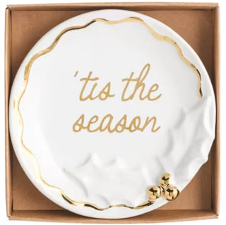 Holiday Gold Trinket Dish