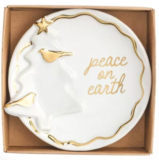Holiday Gold Trinket Dish