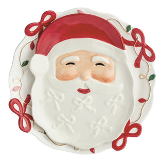 Nested Santa Bow Platter