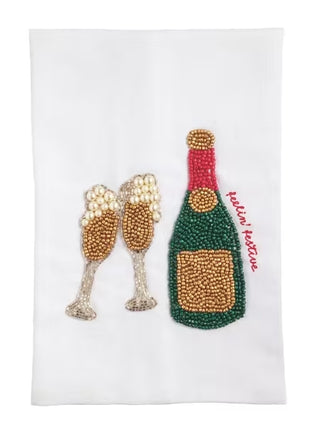 Feelin' Festive Beaded Towel