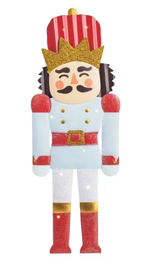 Light Up Nutcracker Tin Sitter