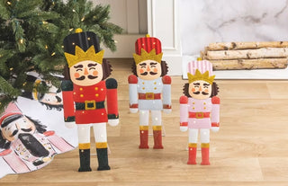 Light Up Nutcracker Tin Sitter