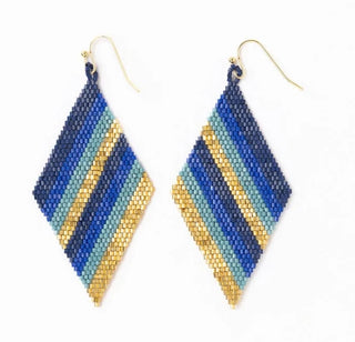 Frida Diagonal Beaded Earrings