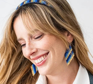 Frida Diagonal Beaded Earrings