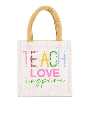 Teach Love Inspire Petite Gift Tote