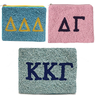 Sorority Beaded Coin Pouch