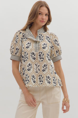 Floral Embroidered Top