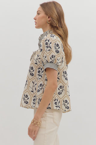 Floral Embroidered Top