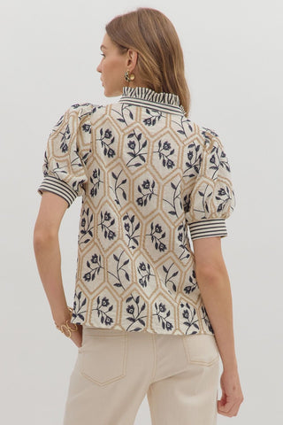Floral Embroidered Top