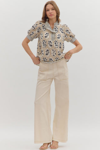 Floral Embroidered Top