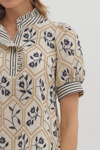 Floral Embroidered Top