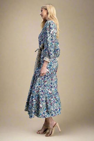 Floral Paisley Midi Dress