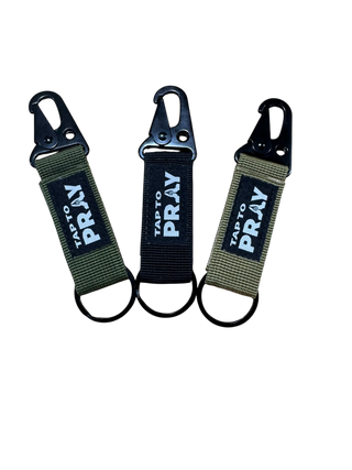 Tap to Pray - Tactical Carabiner Keychain