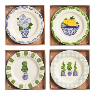 Topiary Tidbit Plates