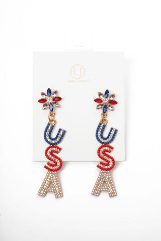 Crystal USA Earrings