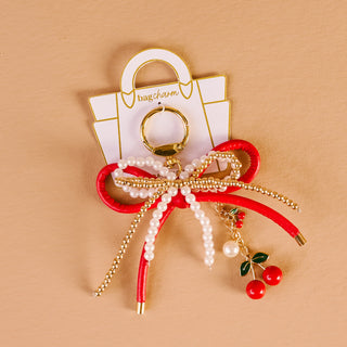 Layered Bows Bag Charm