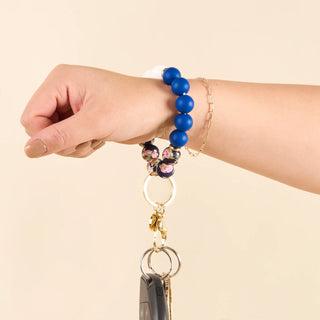 Silicone Beaded Keychain Wristlet