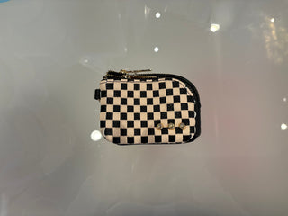 Cameron Woven Double Zip Card Wallet