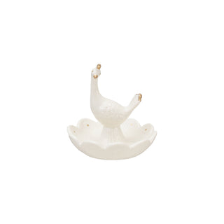 Peacock Embossed Stoneware Dish Peacock
