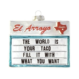 World is Your Taco Ornament