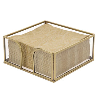 Gold Edge Glass Caddy