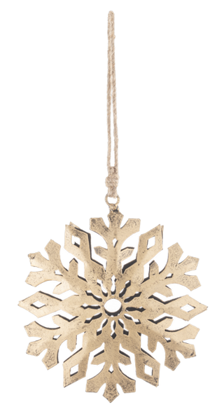 Gold Snowflake Ornament