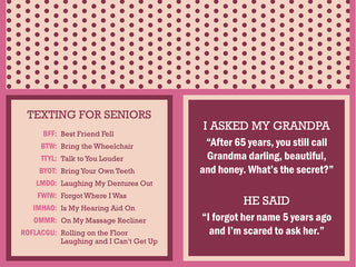 Texting for Seniors Napkin