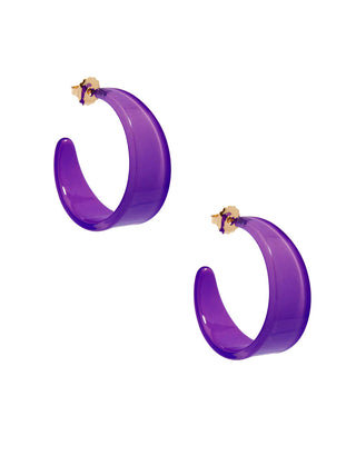 Chunky Resin Hoop Earring