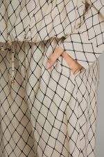 Geometric print wide leg pants