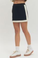 Solid Knit Mini Skirt