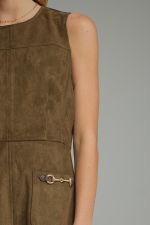Solid sleeveless mini dress