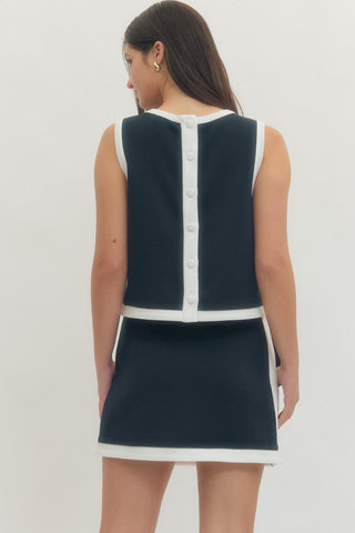 Solid Sleeveless Knit Top