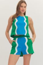 Colorblock Sleeveless Top