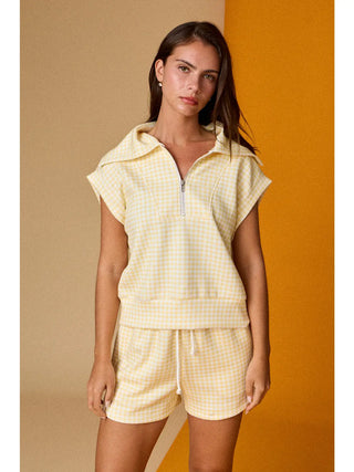 Half Zip Top and Short Set