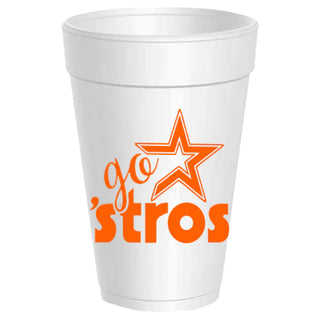 Go 'Stros Styrofoam Cups