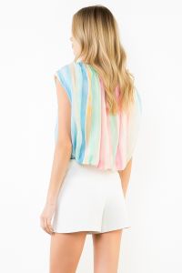 Multicolor Chiffon Top