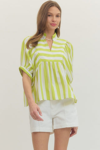 Bold Stripe Flowy Top
