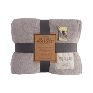 Together Time Mr. & Mrs. Gray Foot Pocket Blanket