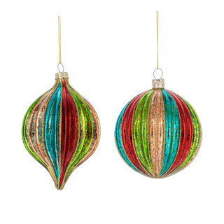 Rainbow Ball & Drop Ornaments