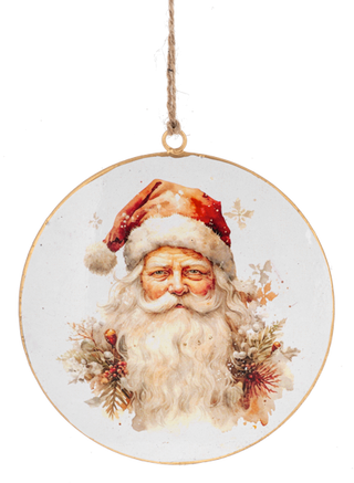 Santa Disk Ornaments
