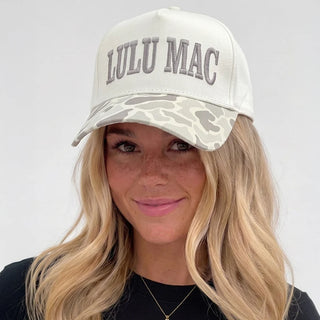 Lulu Mac White Camo Cap